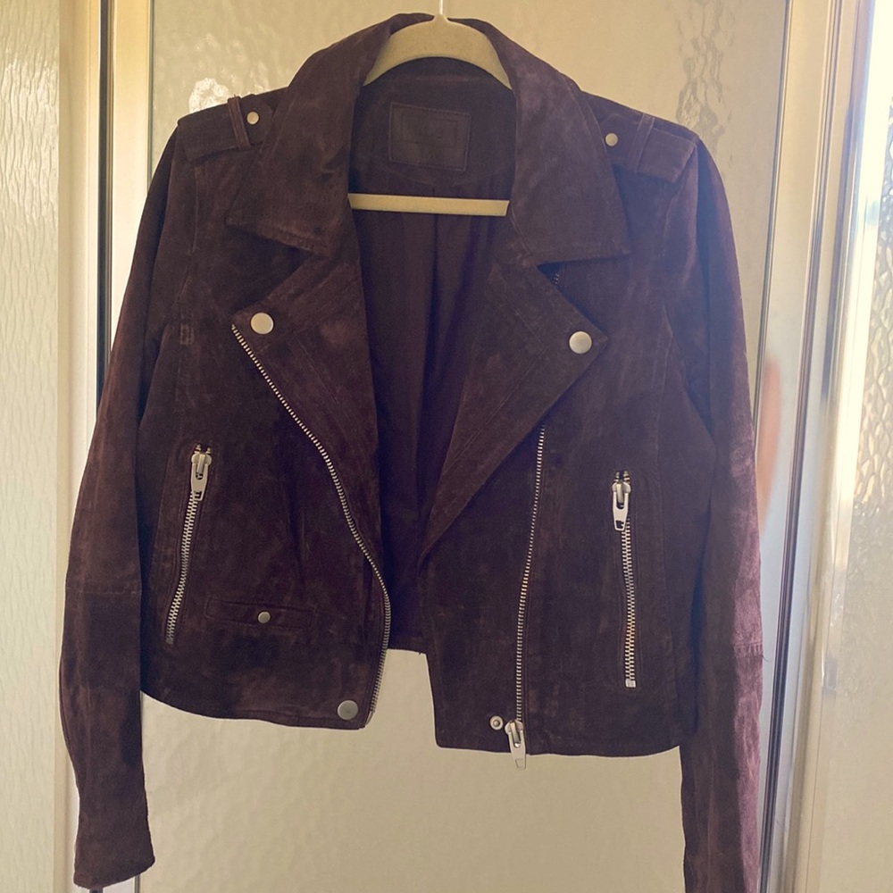 Sl8 dark purple suede jacket